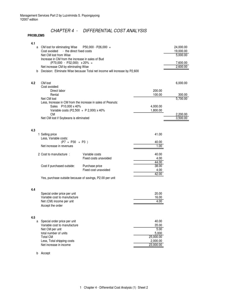 Chapter 4 Differential Cost Analysis (2).pdf Cost Of Goods Sold Cost