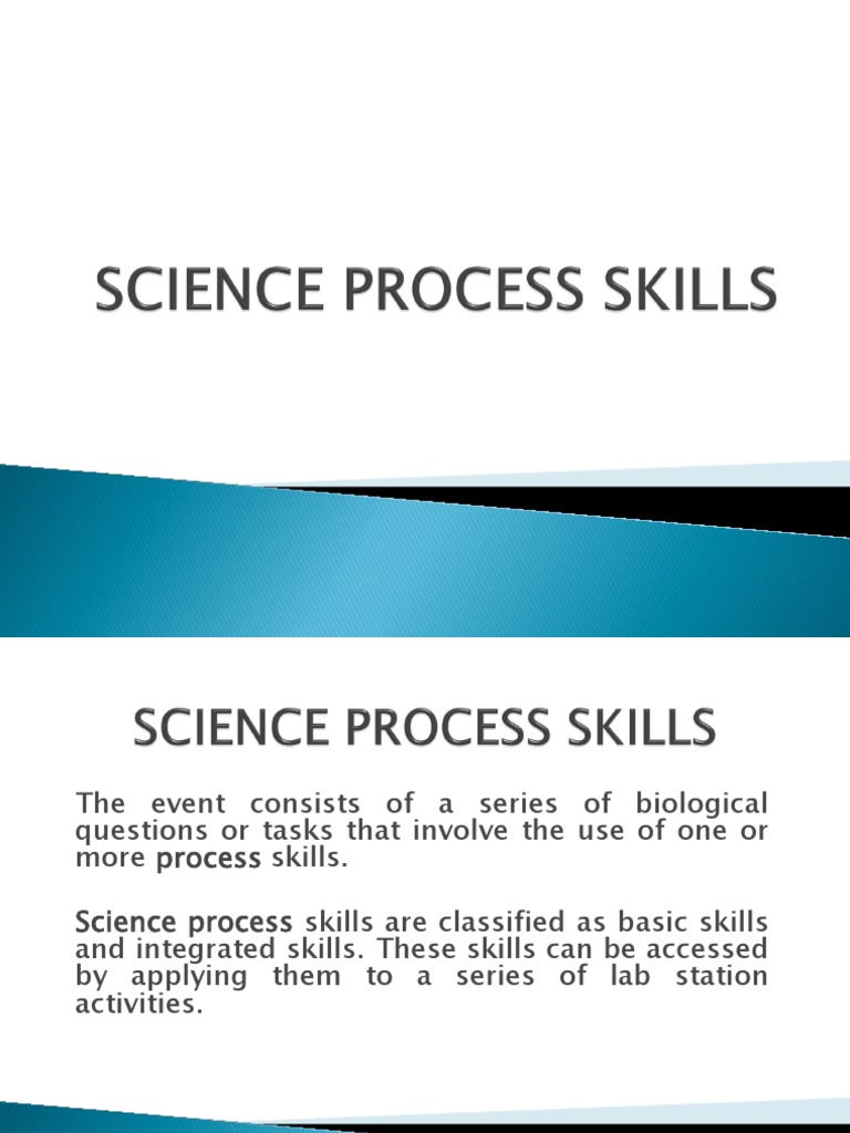 Science Process Skills PDF | PDF | Experiment | Observation