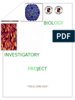 Biology Investigatory Project Viral Diseases