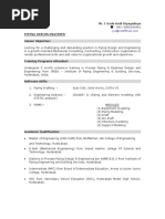 Sample Piping Design Engineer Resume