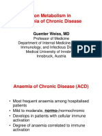 Iron Metabolism in Anaemia of Chronic Disease: Guenter Weiss, MD
