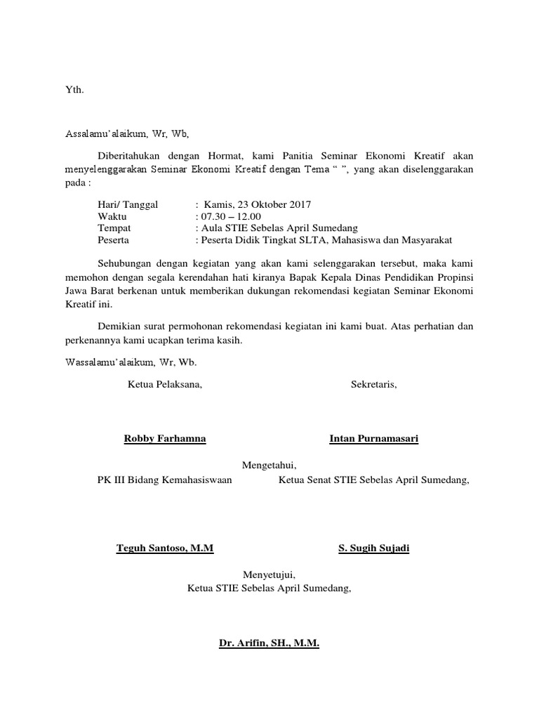 001 Surat Rekomendasi Disdik Jabar