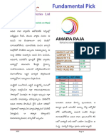 Amara Raja Batteries LTD: CMP: Rs.813 (Buy & Accumulate On Dips)