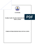 Form of Procedure For Convocation PDF