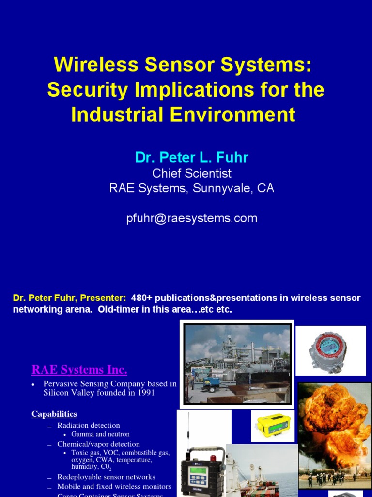 Wireless Sensor Systems: Security Implications For The Industrial ...