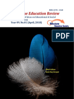 Milestone Education Review, Year 9, No.01 April 2018