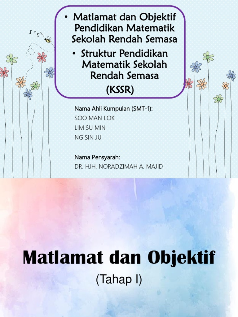 Matlamat dan Objektif KSSR Matematik | PDF
