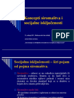 Koncepti Siromastva I Socijalne Iskljucenosti