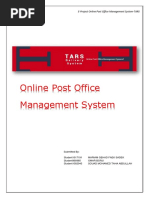 Online Post Office Management System Report