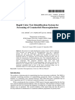 Rapid Color Test Identification System For Screening of Counterfeit Fluoroquinolone