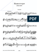 Barns Humoresque Violin PDF