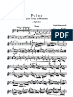Chausson Poeme Op 25 Violin PDF
