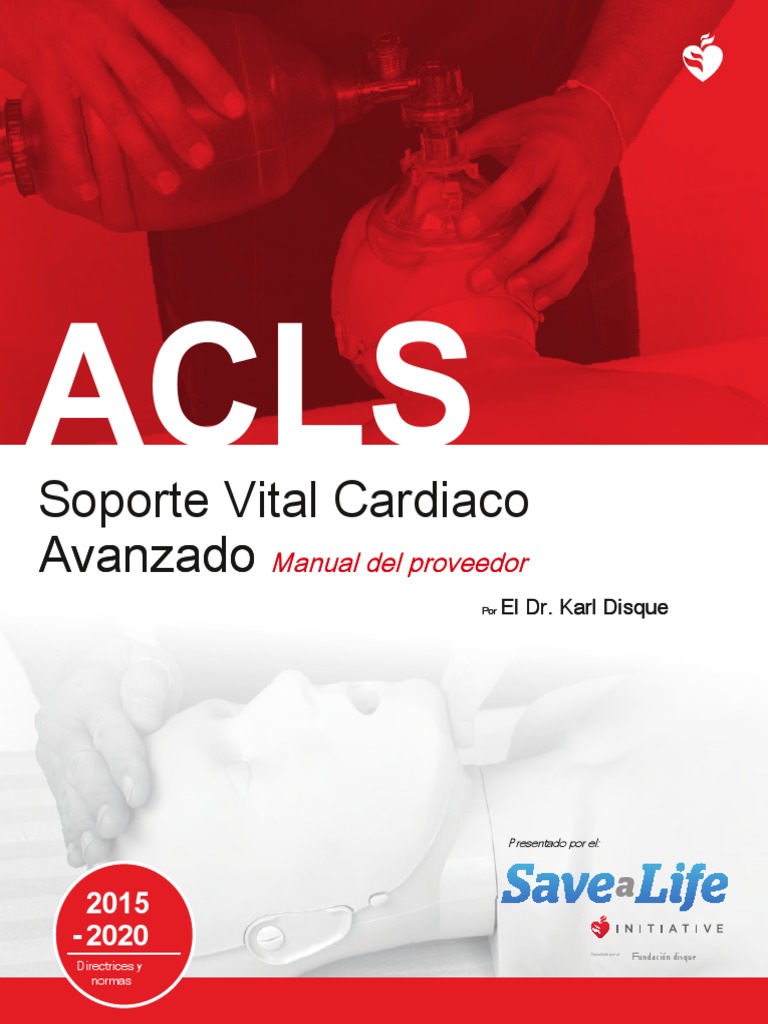ACLS Handbook En.es PDF Reanimación cardiopulmonar Paro cardíaco