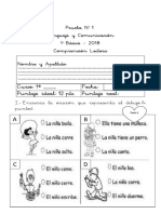 2018 Prueba  N° 1 Lenguaje y Comunicación 1° Básico.pdf