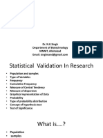 Statistical Validation in Research - Measures of Central Tendency, Dispersion, Hypothesis Testing & Significance