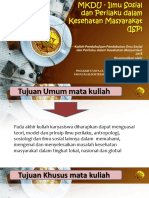 Kuliah Pendahuluan Ilmu Sosial Perilaku Dalam IKM - Disampaikan Oleh Yayi - HBES FKKMK 2018