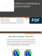 Interaksi Dengan Atmosfer & Radiasi Target