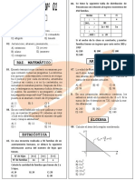 Examen Semanal N° 01: Resolución de Problemas de Matemática, Estadística, Geometría y Física