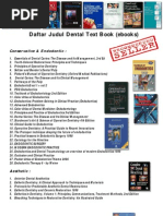 Download Daftar Judul Text Books Kedokteran Gigi Updated Agustus 2010 by Muhammad Wachid SN39033081 doc pdf