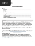 Your Responsibilities Under Tier 4 May 2017