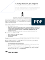 Compatibility of Mixing Insecticides With Fungicides