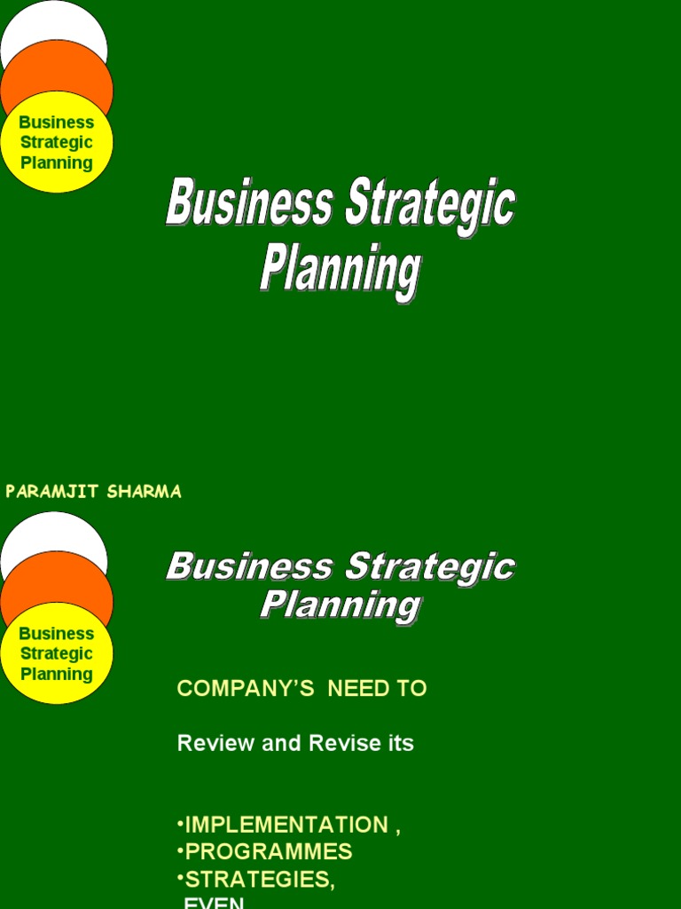 Strategic Business Planning Framework | PDF | Strategic Management ...