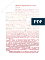 Características estructurales de la organización límite de la personalidad