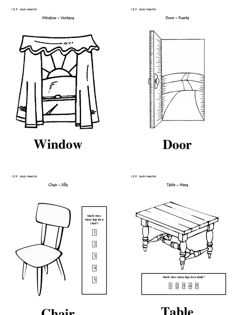 Chair, Window, Table, Door PDF