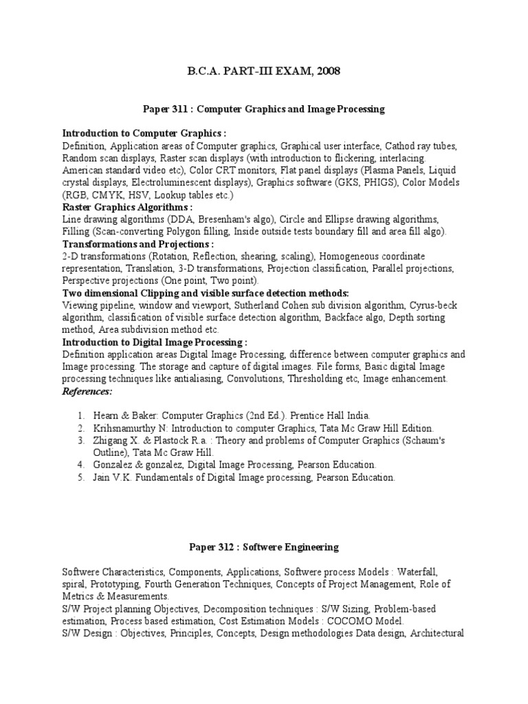 B.C.A. PART-III EXAM, 2008: References | PDF | Cryptography | Java ...