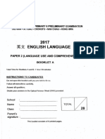 P6 English SA2 2017 Tao Nan Exam Papers
