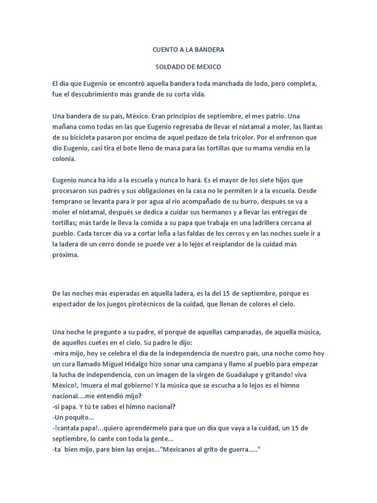 Cuento a La Bandera México Ocio