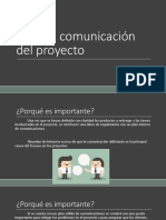Plan de Comunicacion de Proyecto