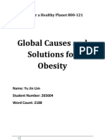 Global Causes and Solutions For Obesity: Food For A Healthy Planet 800 121