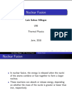 Nuclear Fusion: Luis Sahua Villegas UNI Thermal Physics