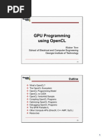 GPU Programming using openCL