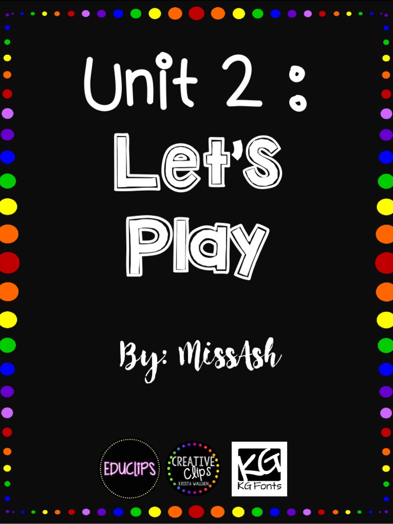 Unit 2: Let's Play Activities | PDF