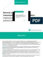 Barreras y Facilitadores de La Comunicación en La Consulta Médica: Implicaciones para La Formación y La Práctica Clínica