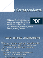 AAA Business Correspondence