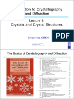 L1 - Crystals and Crystal Structures PDF