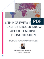 6 Things Every Teacher Should Know About Teaching Pron - PDF Guide PDF