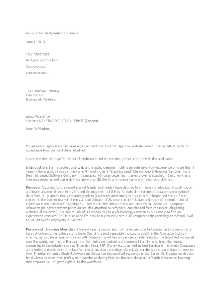 Study Permit Application for Canada | PDF | Fee | 3 D Computer Graphics