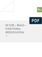 K2CoE - Build - Functional Specification