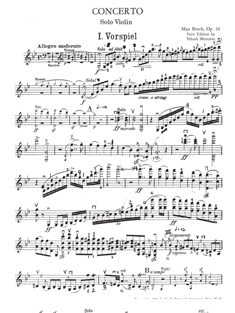 Bruch Violin Concerto in G Minor, Op. 26