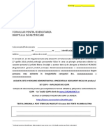 Kit GDPR Formular de Solicitare Rectificare Date Din Baza de Date de Catre Subiect