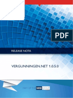 Releasenota Vergunningen - NET v1.0.5.0