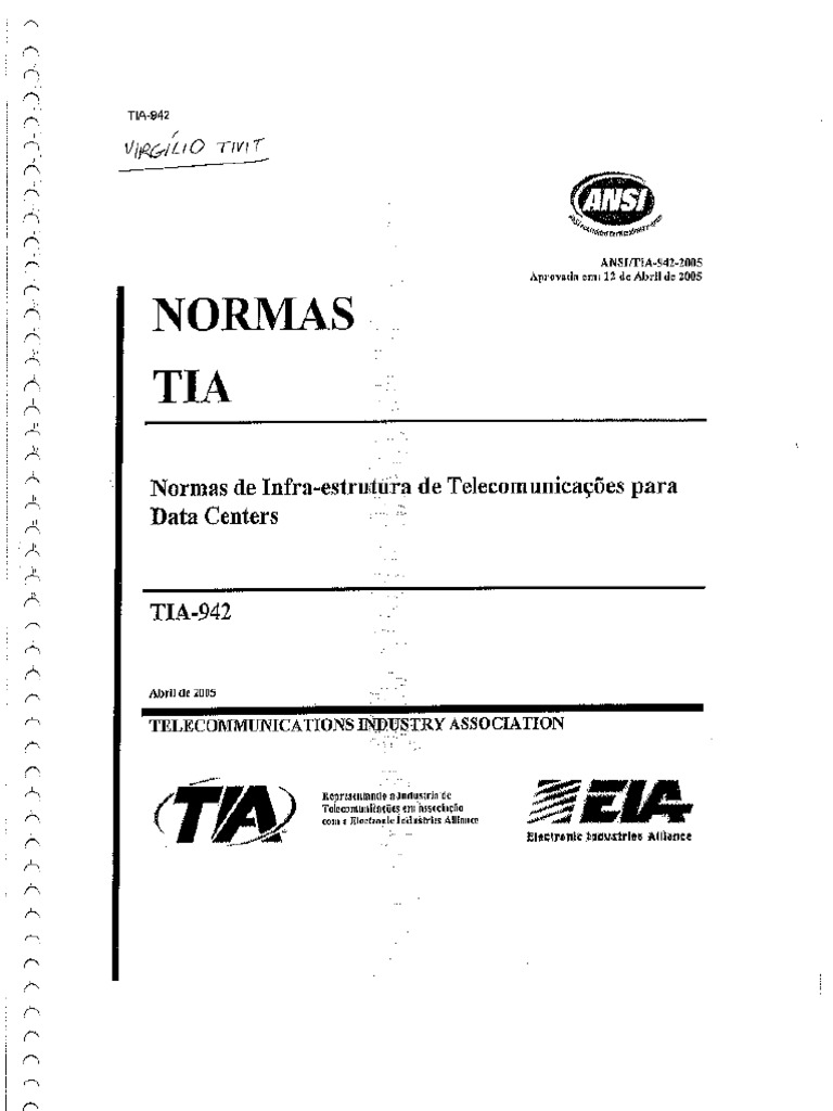 Ansi Tia 942 (2005) | PDF