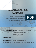 Kaantasan NG Pang-Uri