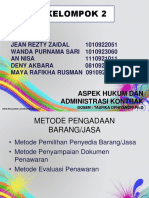 Aspek Hukum Dan Administrasi Kontrak