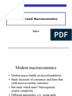 Intro: Master Level Macroeconomics