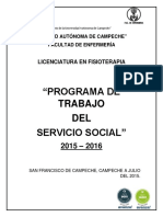 Programa de Trabajo Del Servicio Social